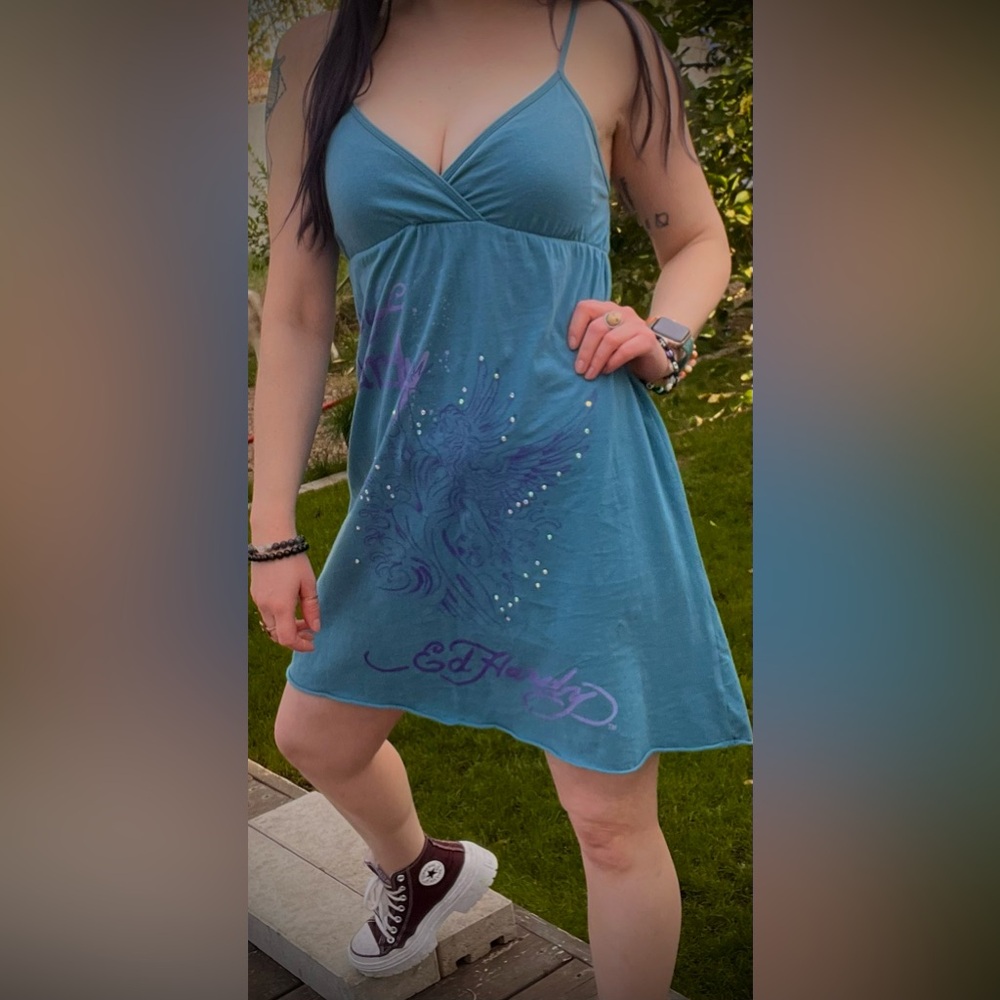 Ed Hardy Rare Y2K Vintage Surf Hardy Dress